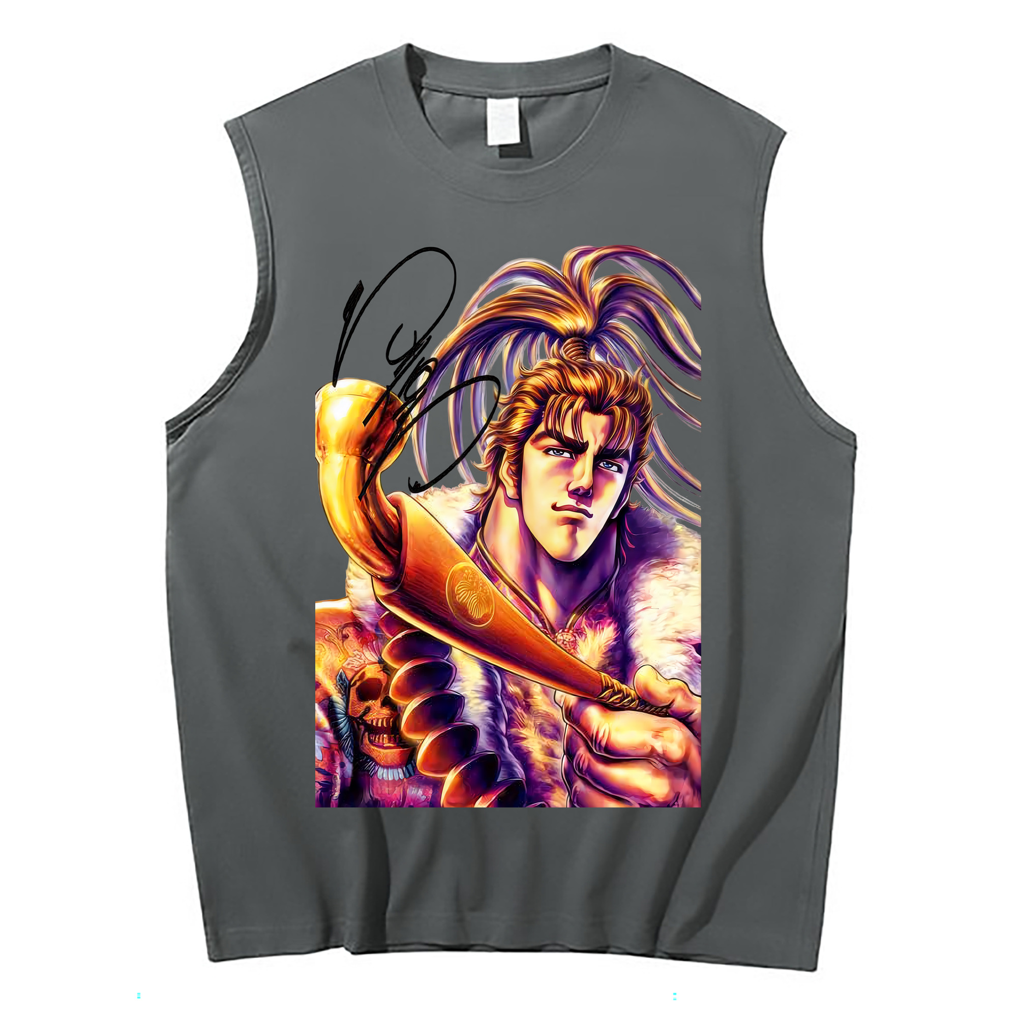 （画像用） 北斗の拳 Fist of the North Star コットン100％タンクトップ（フロントプリント）